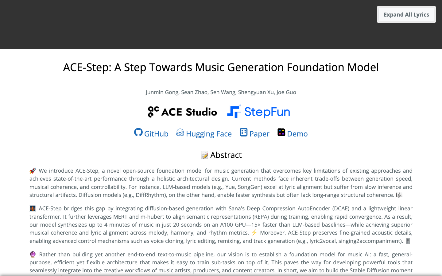 ACE-Step Product Interface