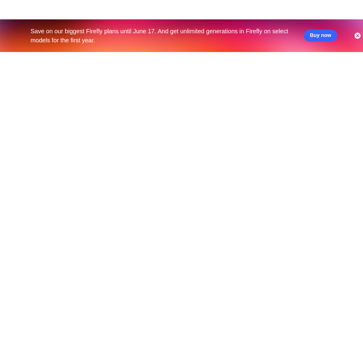 Adobe Firefly 产品界面