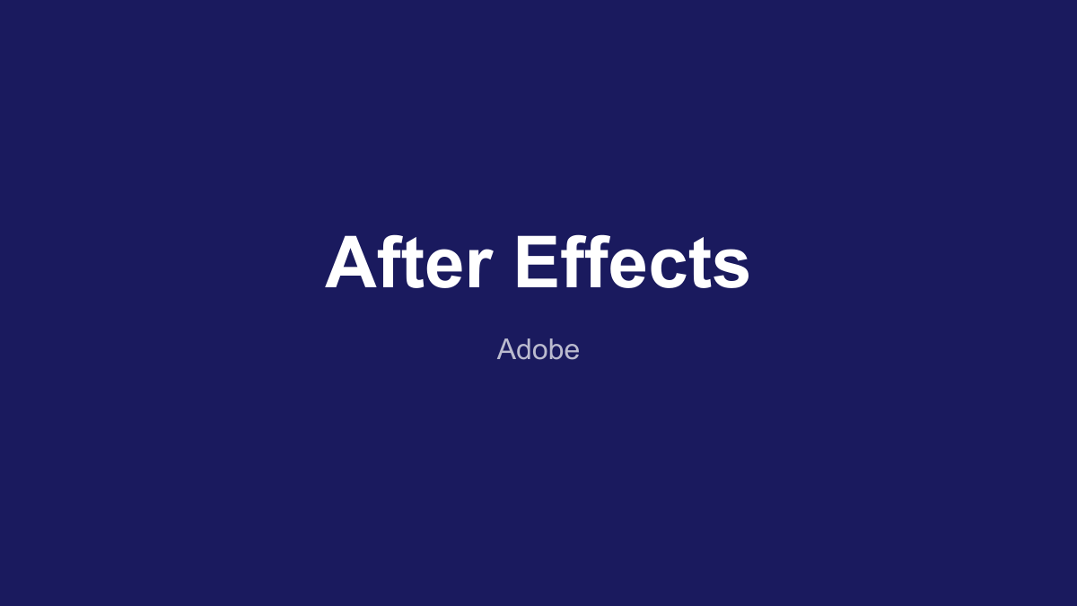 Adobe After Effects AI Produktoberfläche