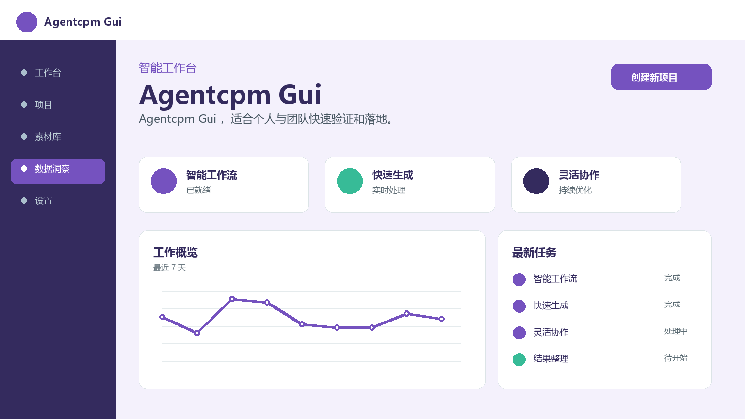 Agentcpm Gui Produktoberfläche
