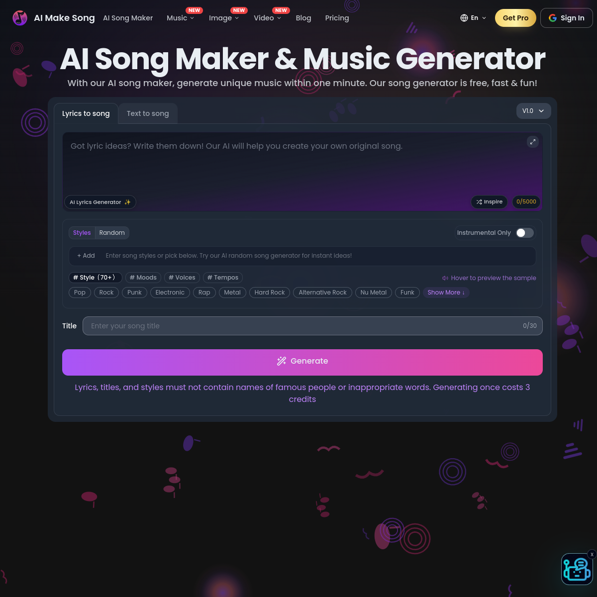 AI make send Product Interface