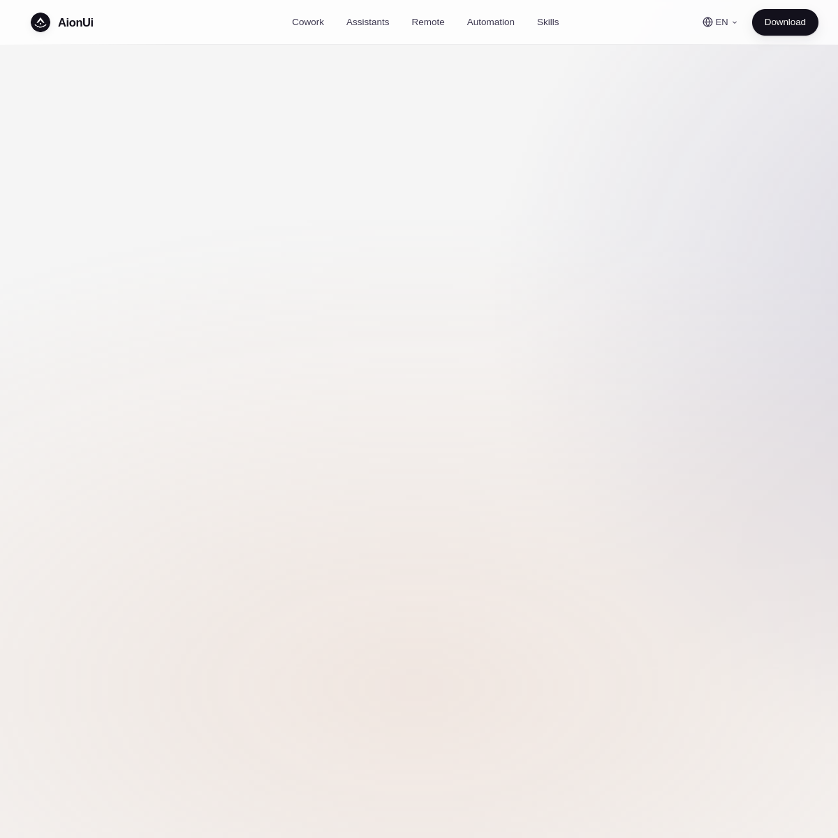 AIonui Interface du produit