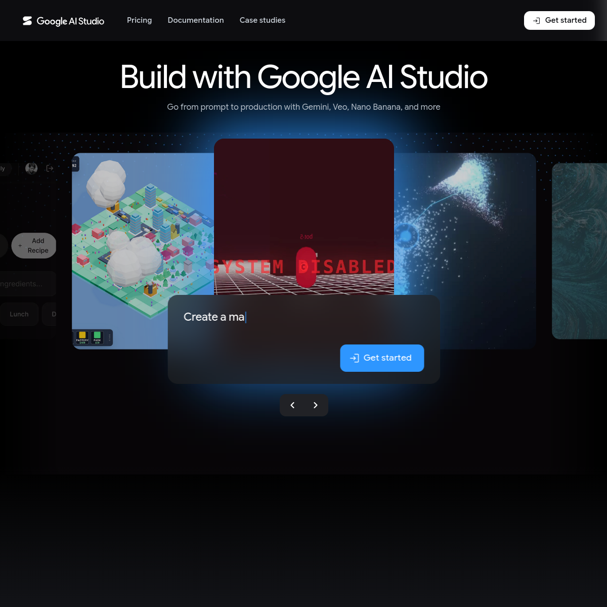 Google AI Studio Product Interface