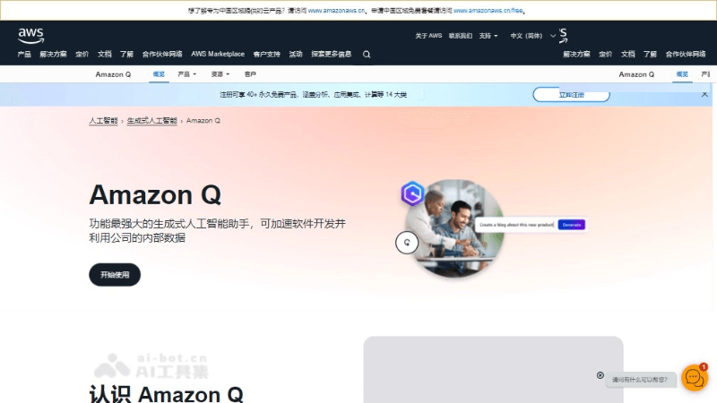 Amazon Q Developer 产品界面