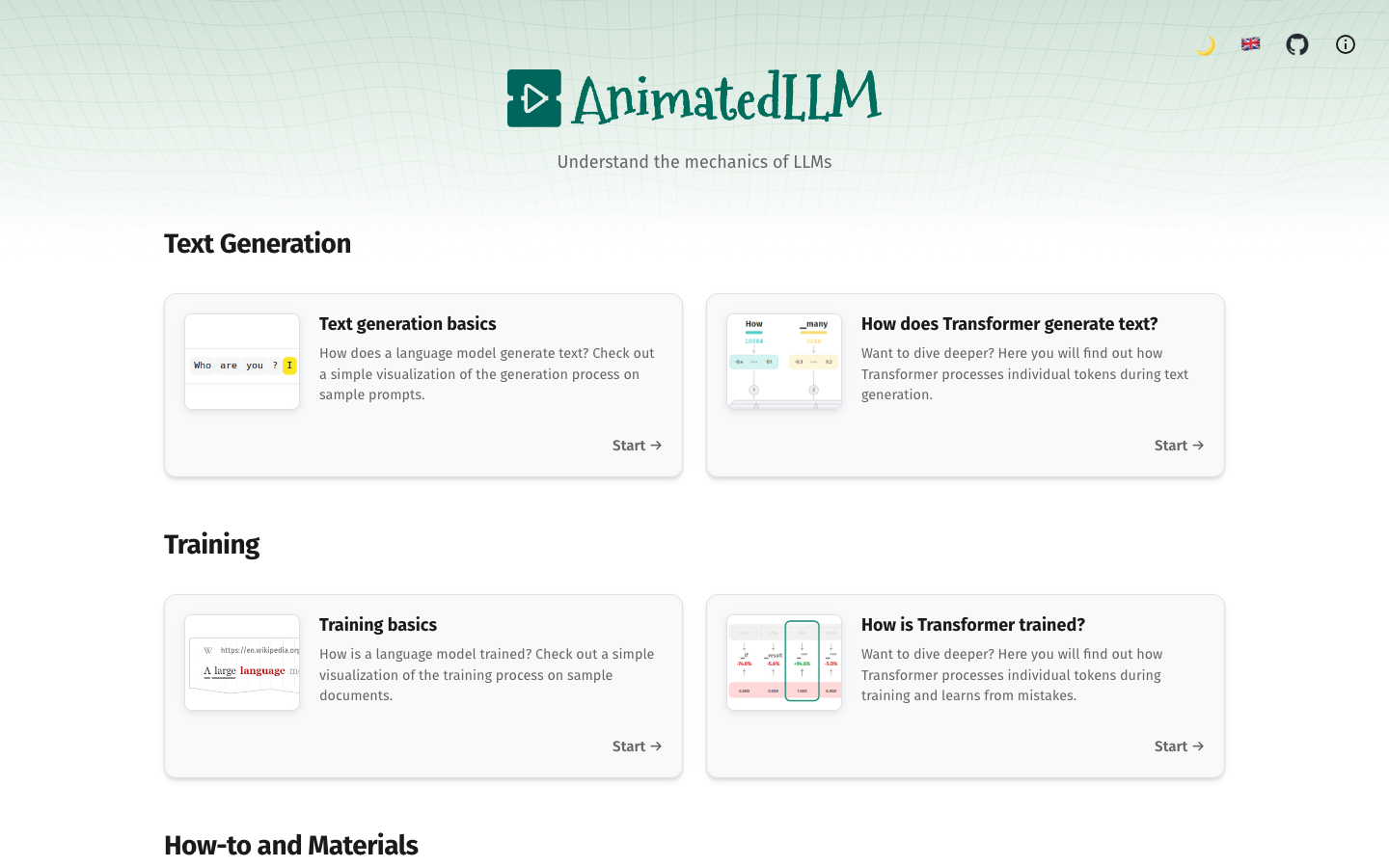 AnimatedLLM 产品界面
