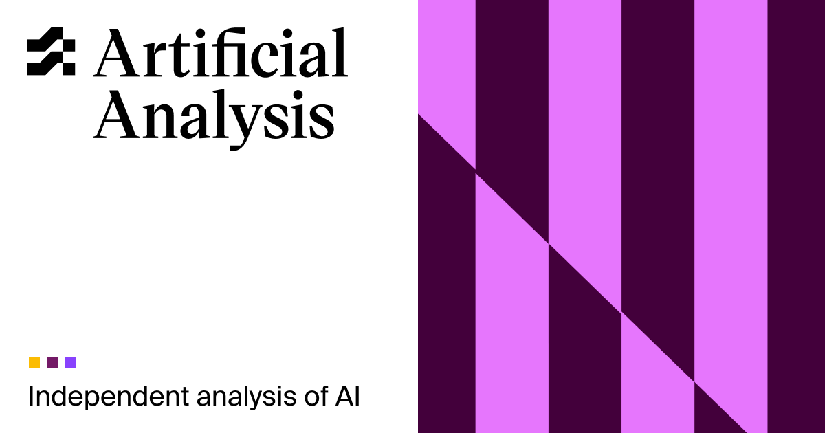 Artificial Analysis Product Interface