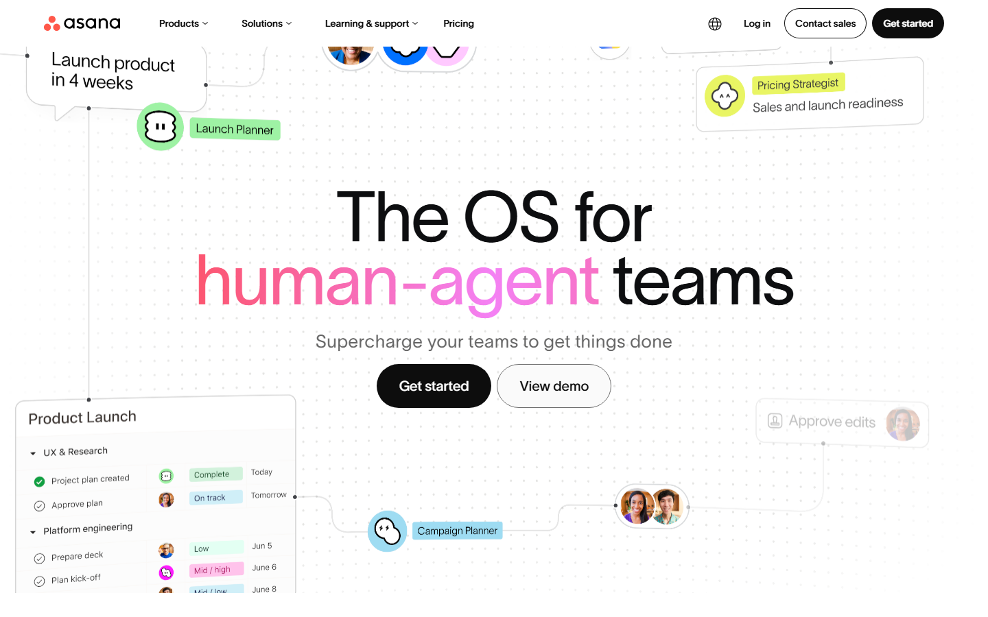 Asana 产品界面