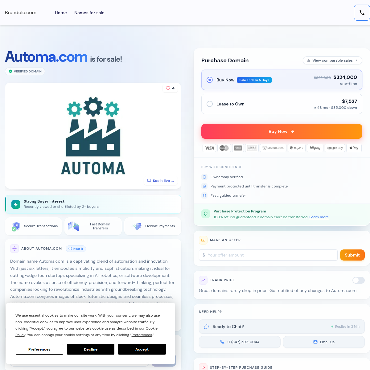 Automa Produktoberfläche