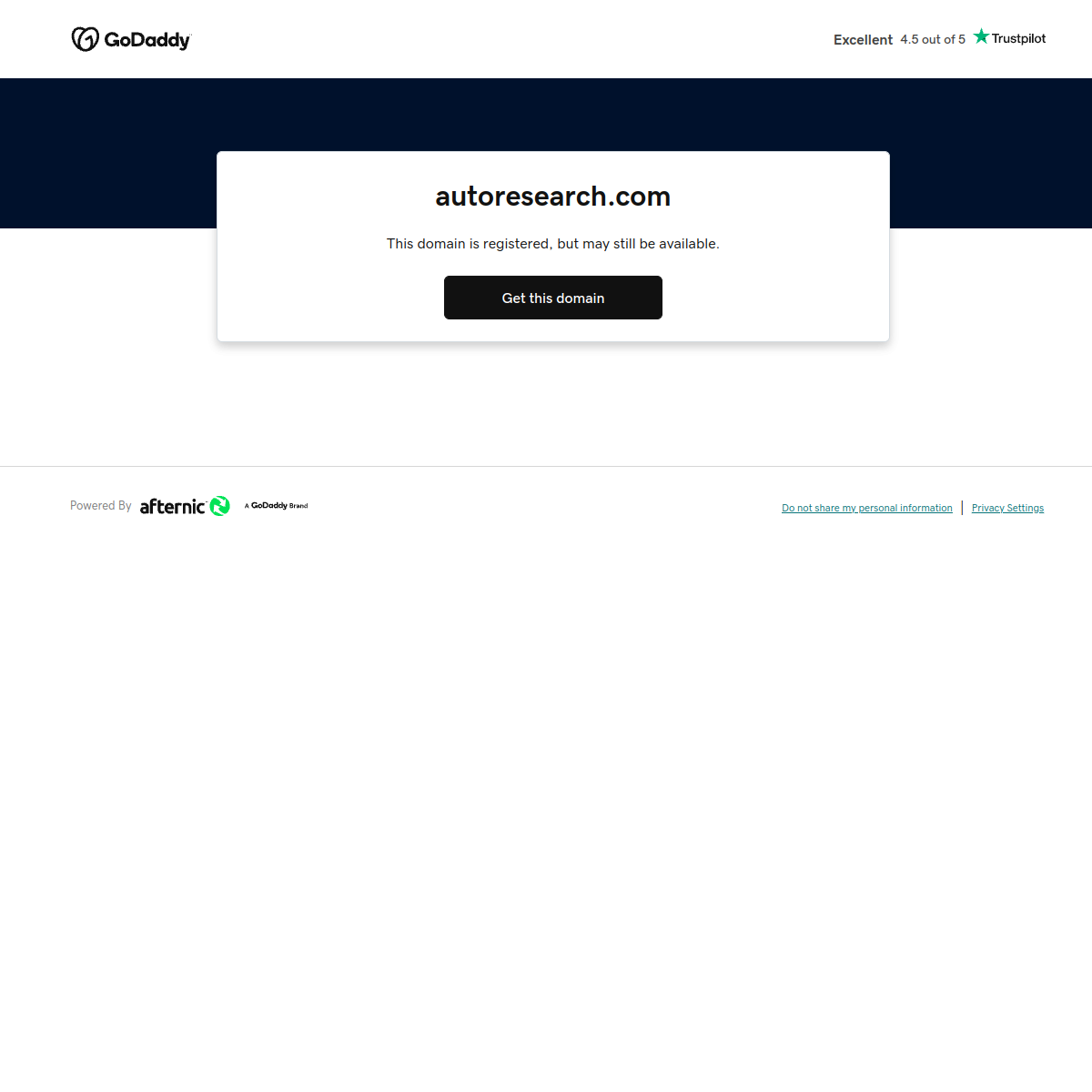 Autorecherche Produktoberfläche