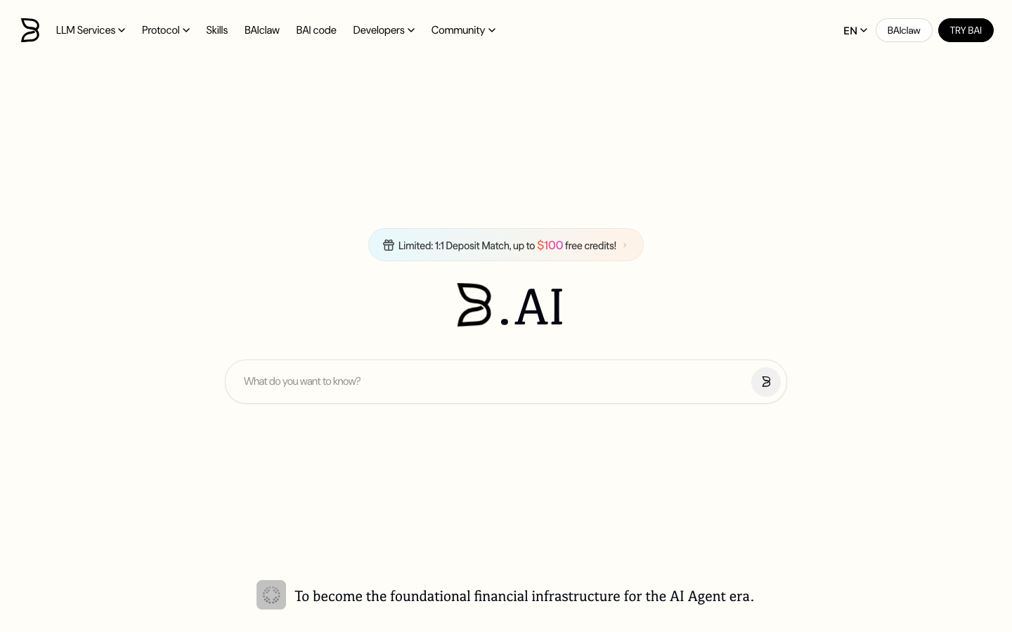 B.AI 产品界面