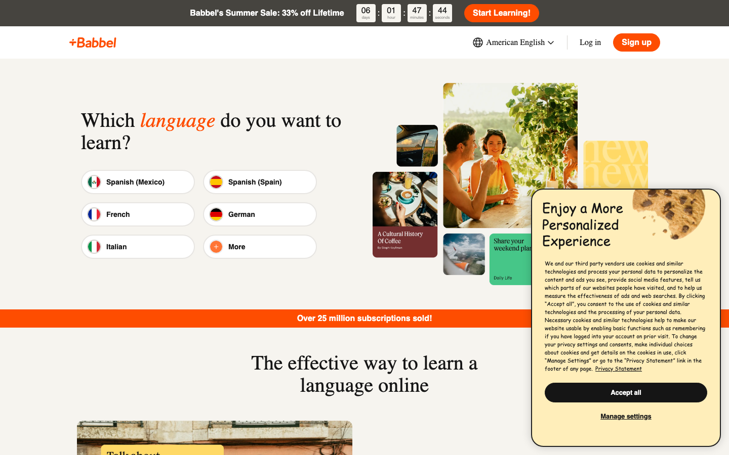 Babbel Product Interface