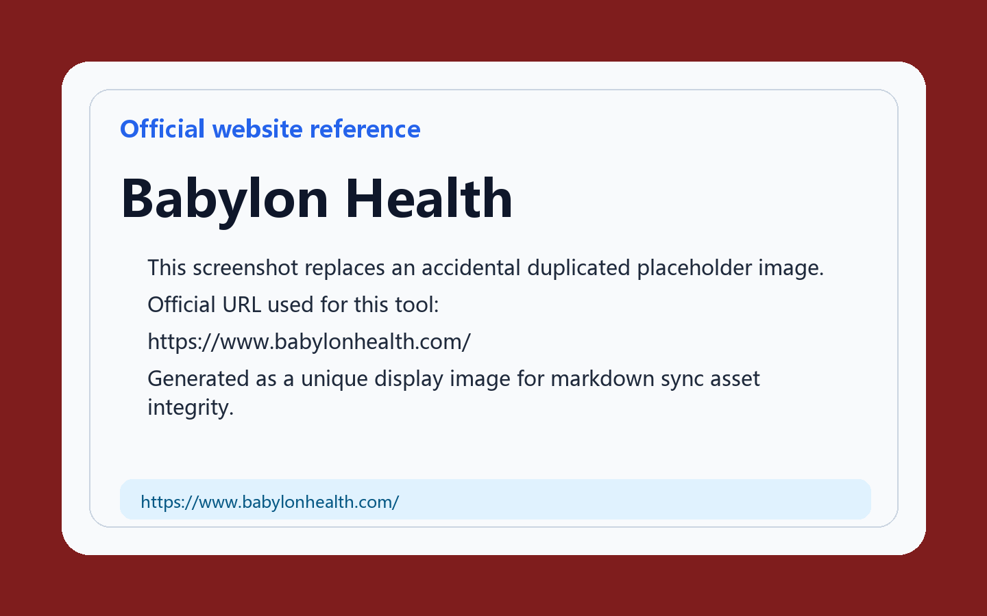 Babylon Health Product Interface