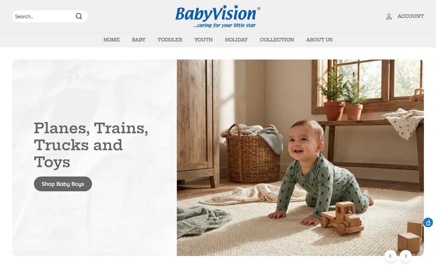 Babyvision Produktoberfläche