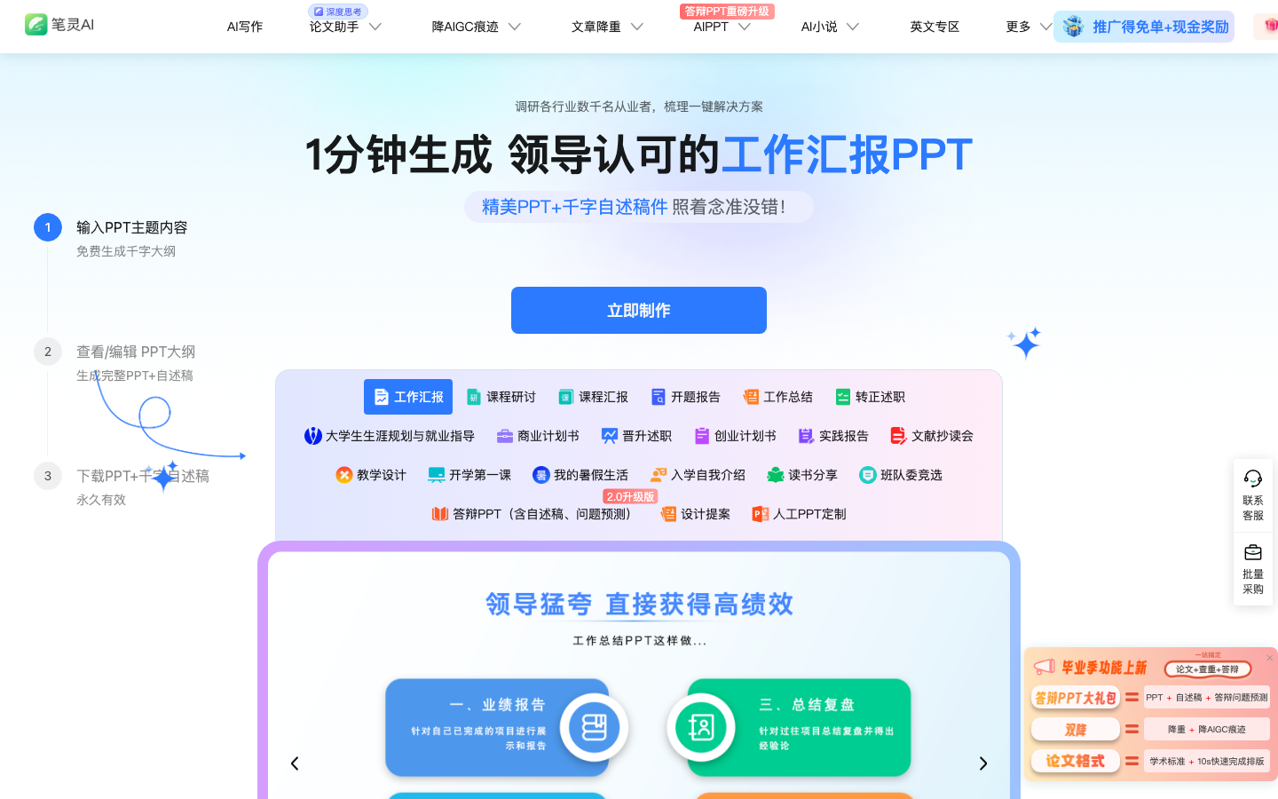 AIPPT のバイリング 製品インターフェース