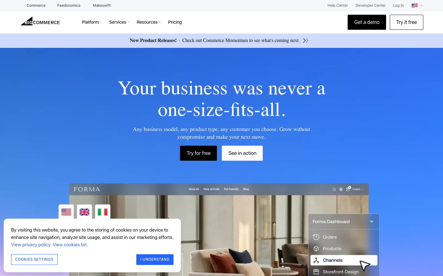 BigCommerce-KI Produktoberfläche