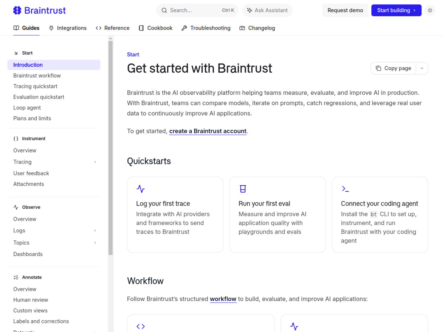 Braintrust Product Interface