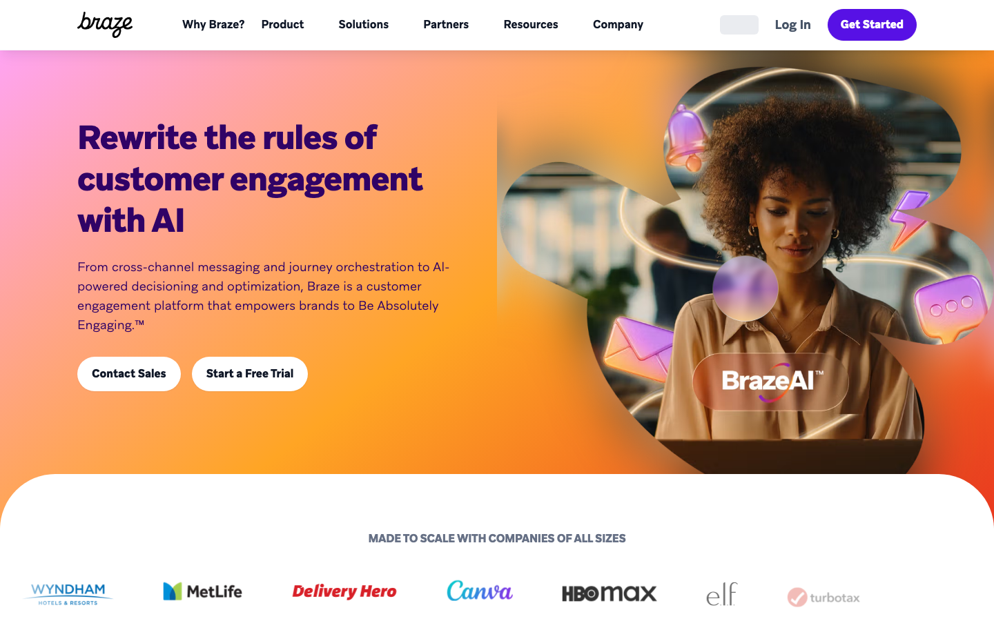 브레이즈 제품 인터페이스