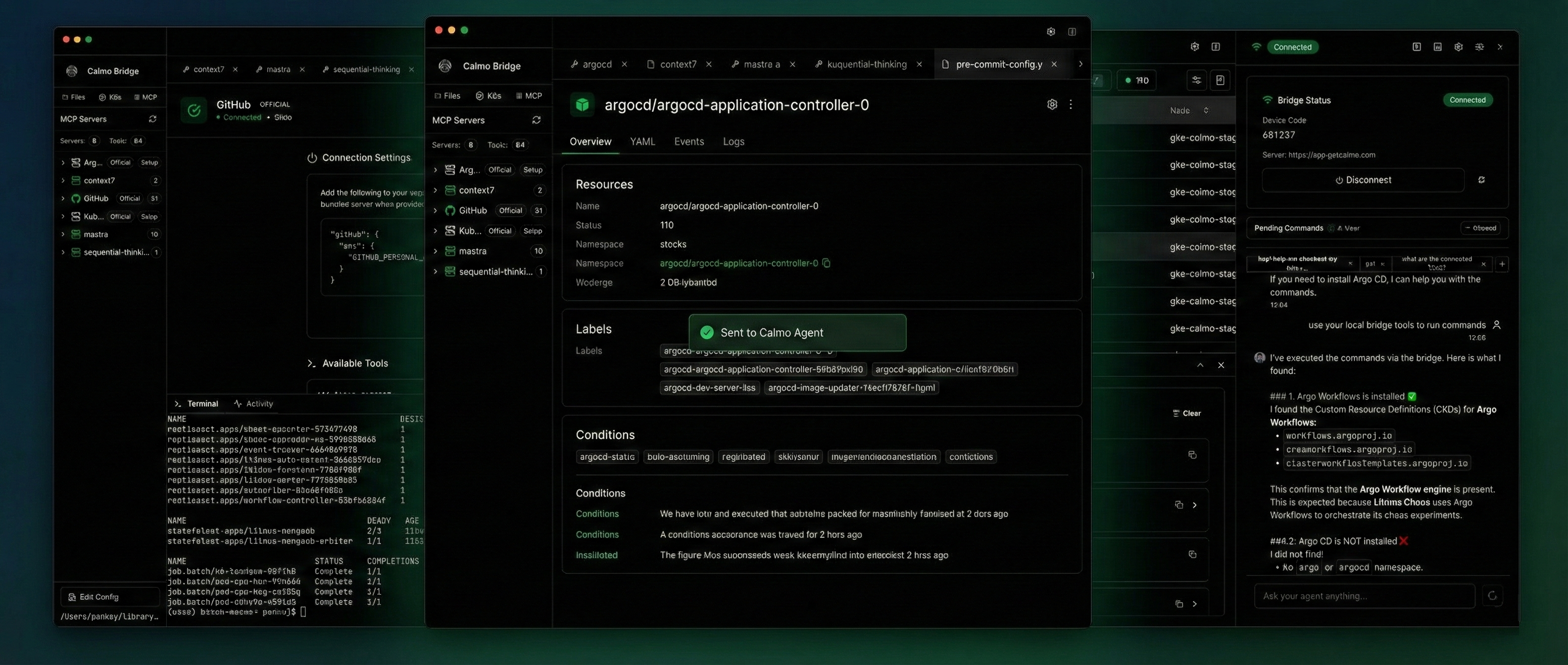 Calmo Product Interface