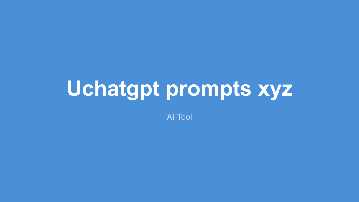 ChatGPT Prompts 产品界面