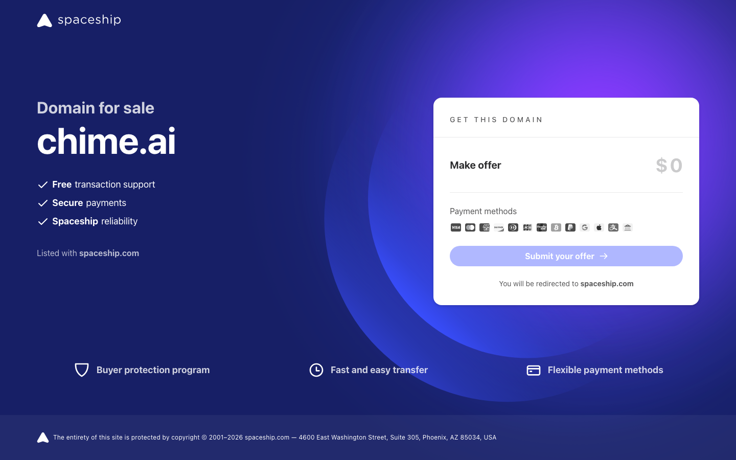 Chime Product Interface