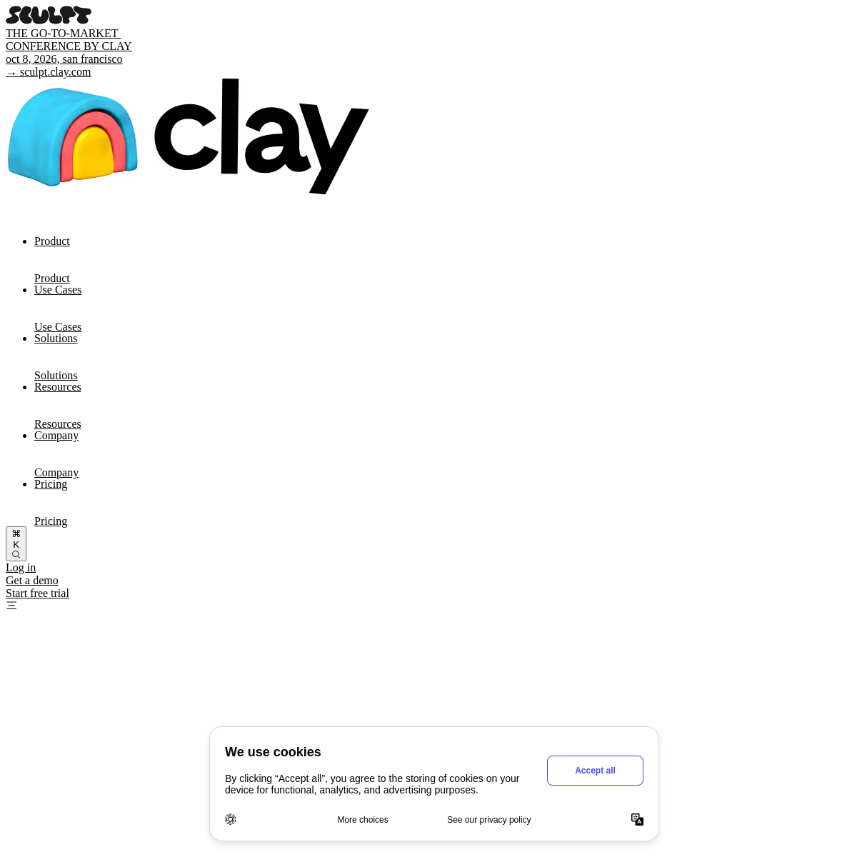 Clay Product Interface