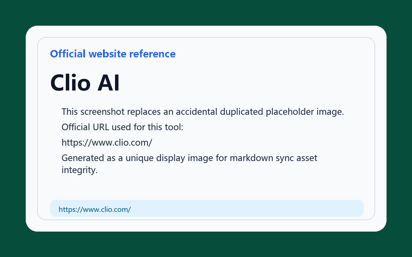 Clio AI Product Interface