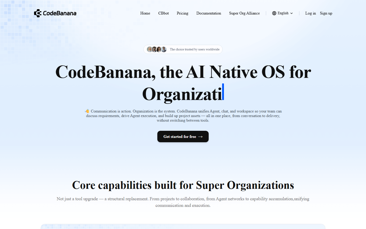 Codebanana Produktoberfläche