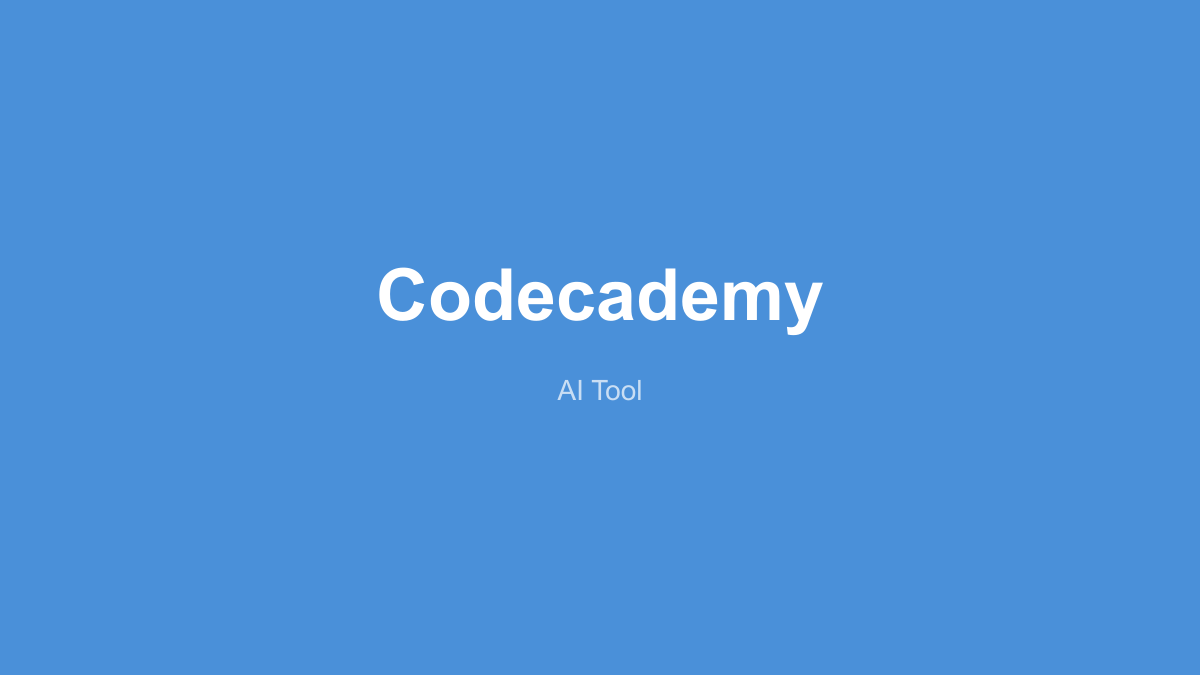 Codecademy Produktoberfläche