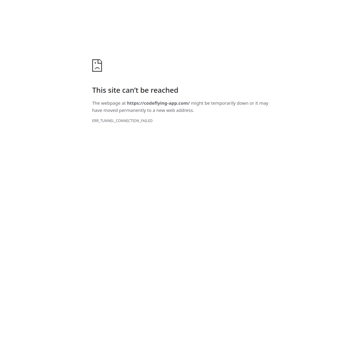 Application Codeflying Interface du produit