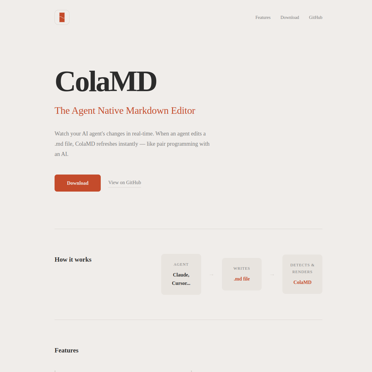 Colamd Produktoberfläche