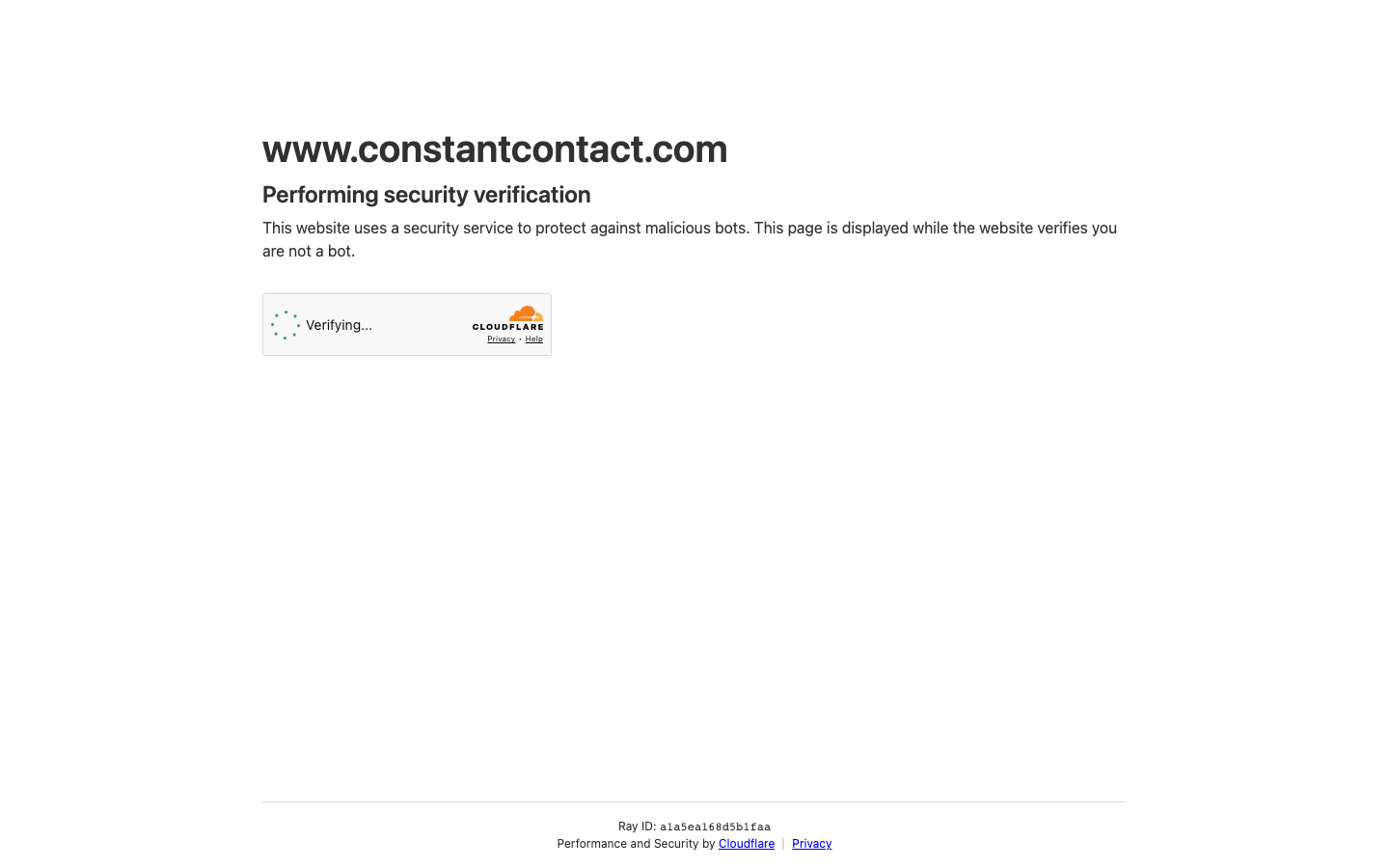 Constant Contact Product Interface