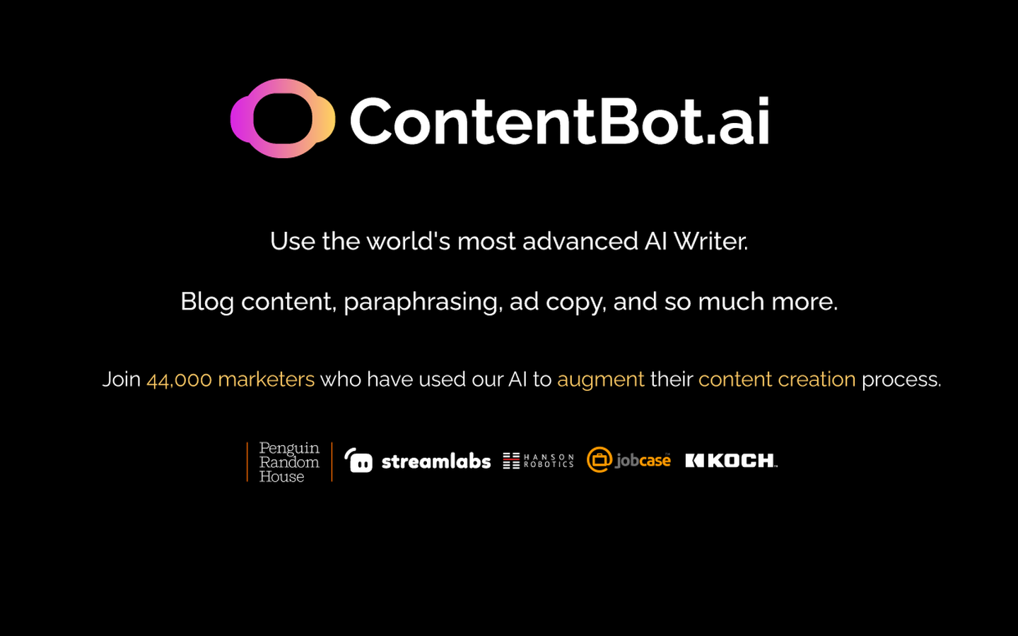 ContentBot 产品界面