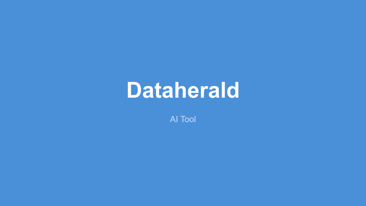 Dataherald 产品界面