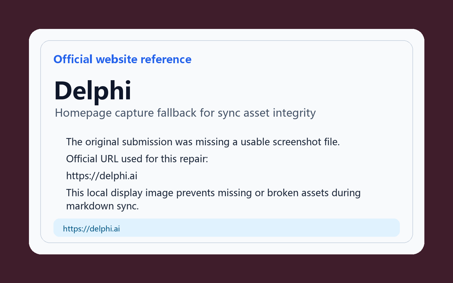 Delphi Produktoberfläche