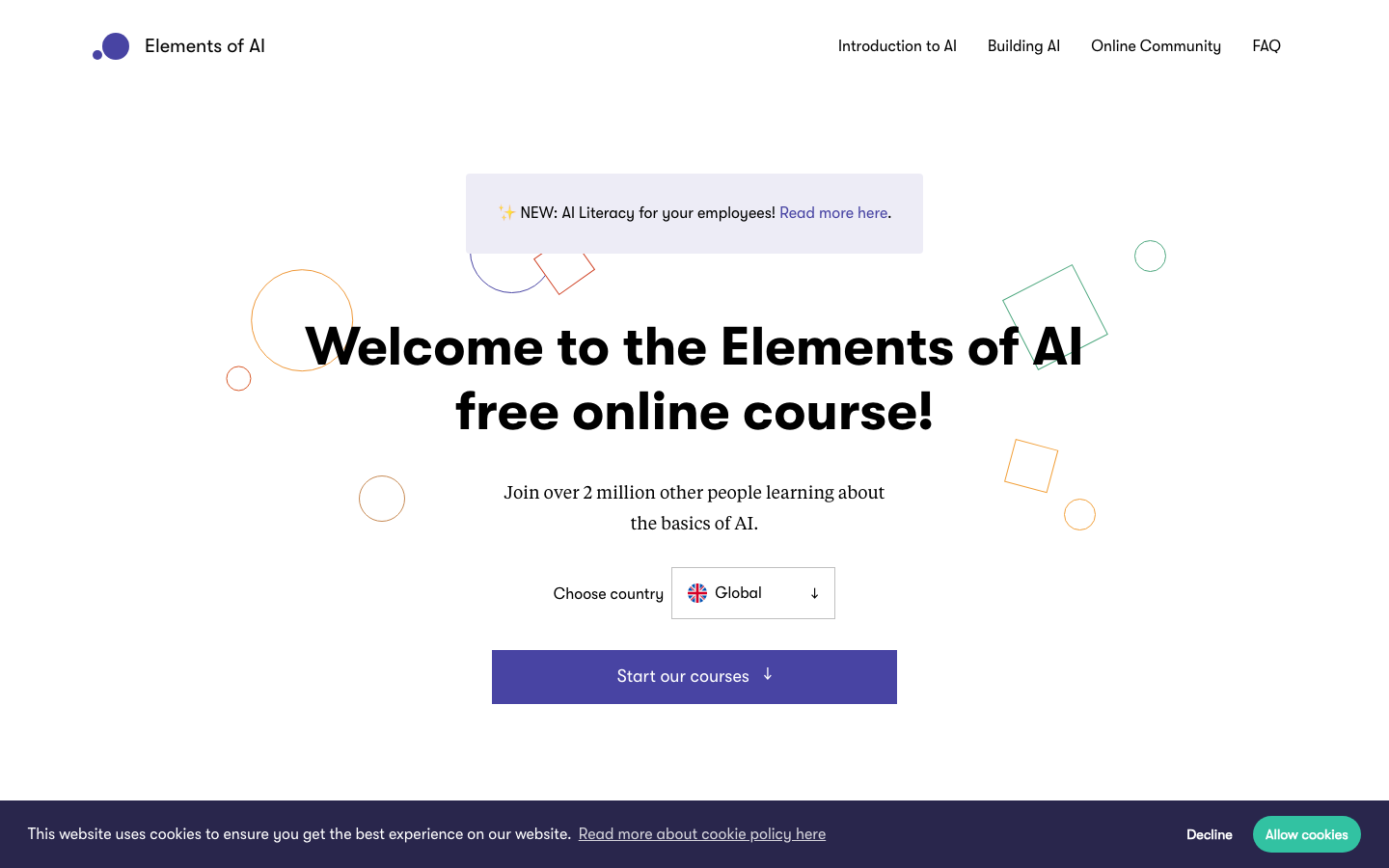 Elements of AI 产品界面