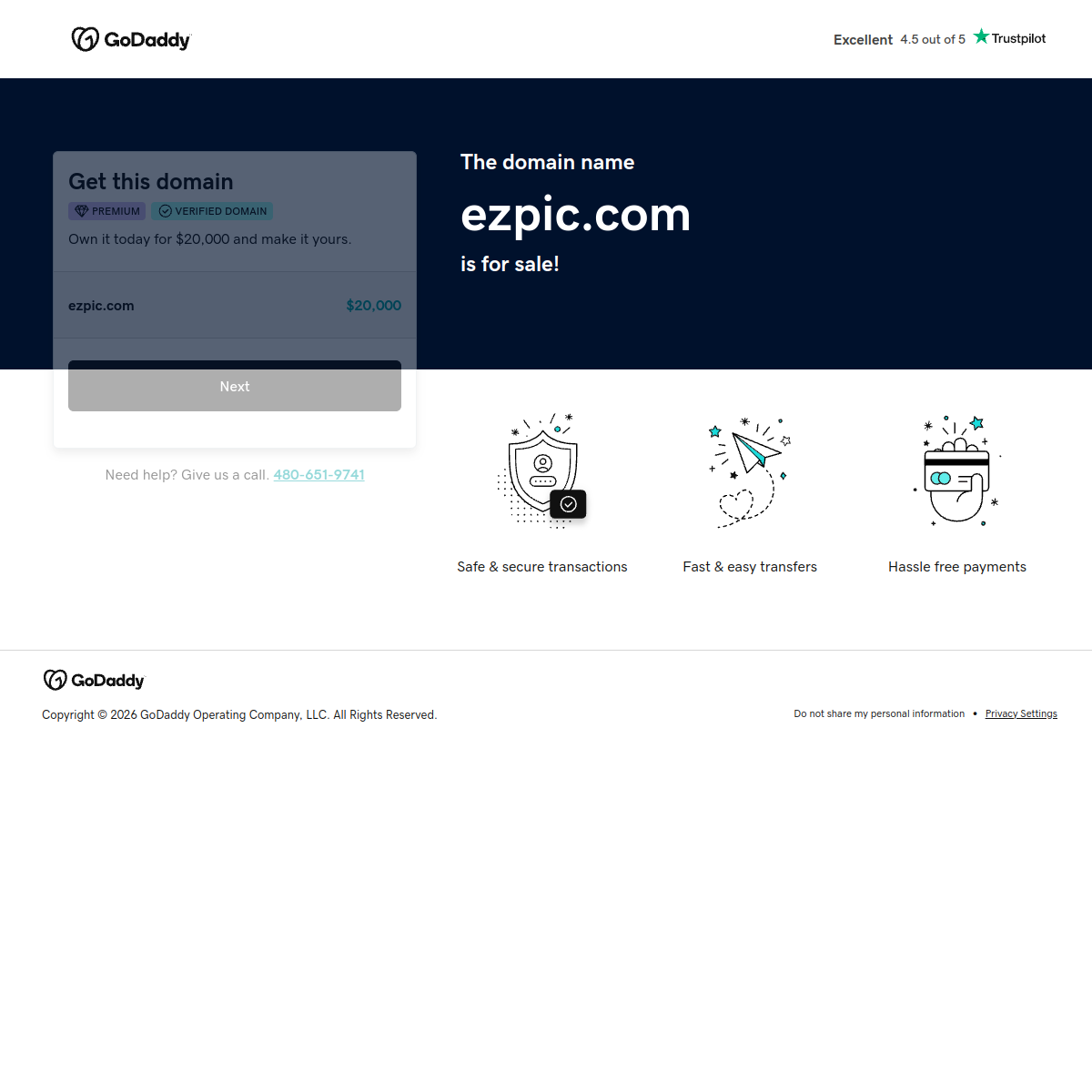 Ezpic Product Interface