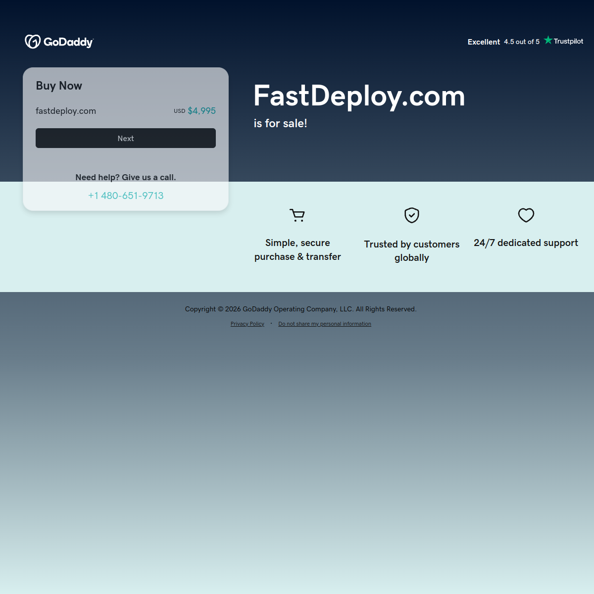 Fastdeploy Product Interface