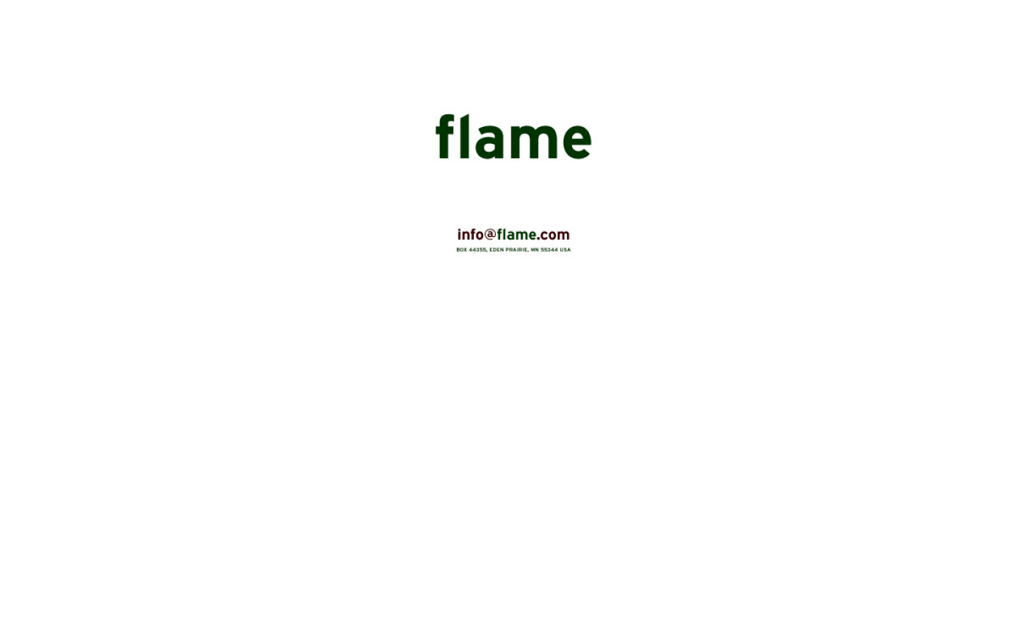 Flamme Produktoberfläche