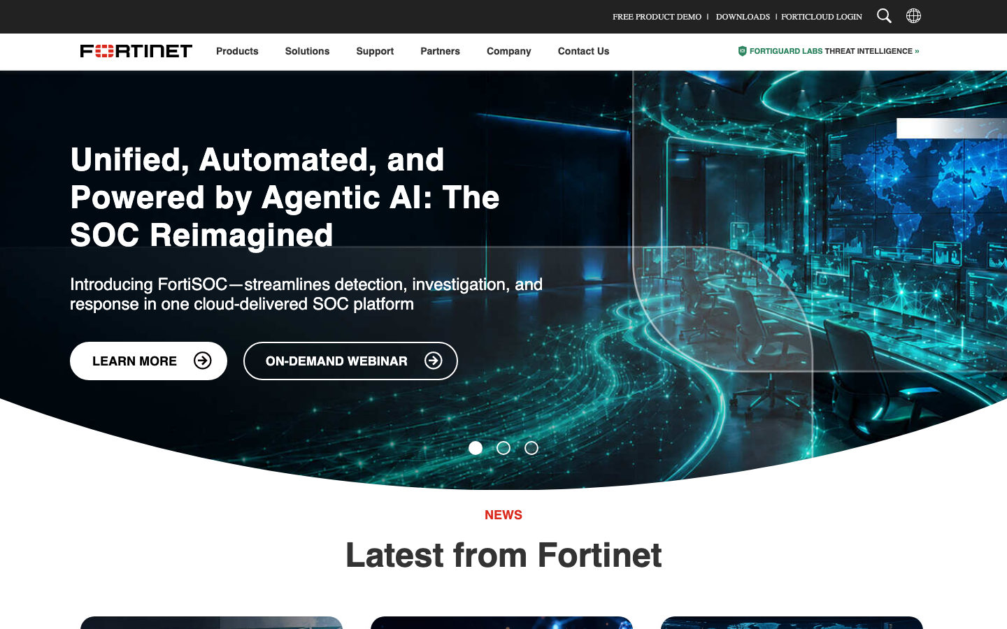 Fortinet FortiAI 产品界面