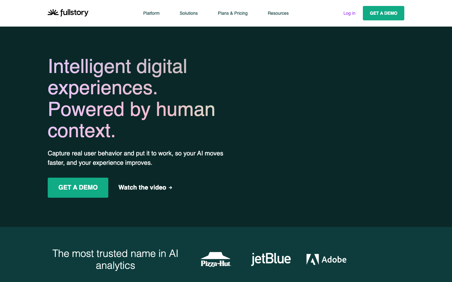 FullStory AI 产品界面
