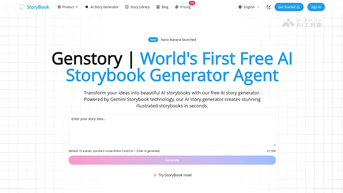 Genstory Produktoberfläche