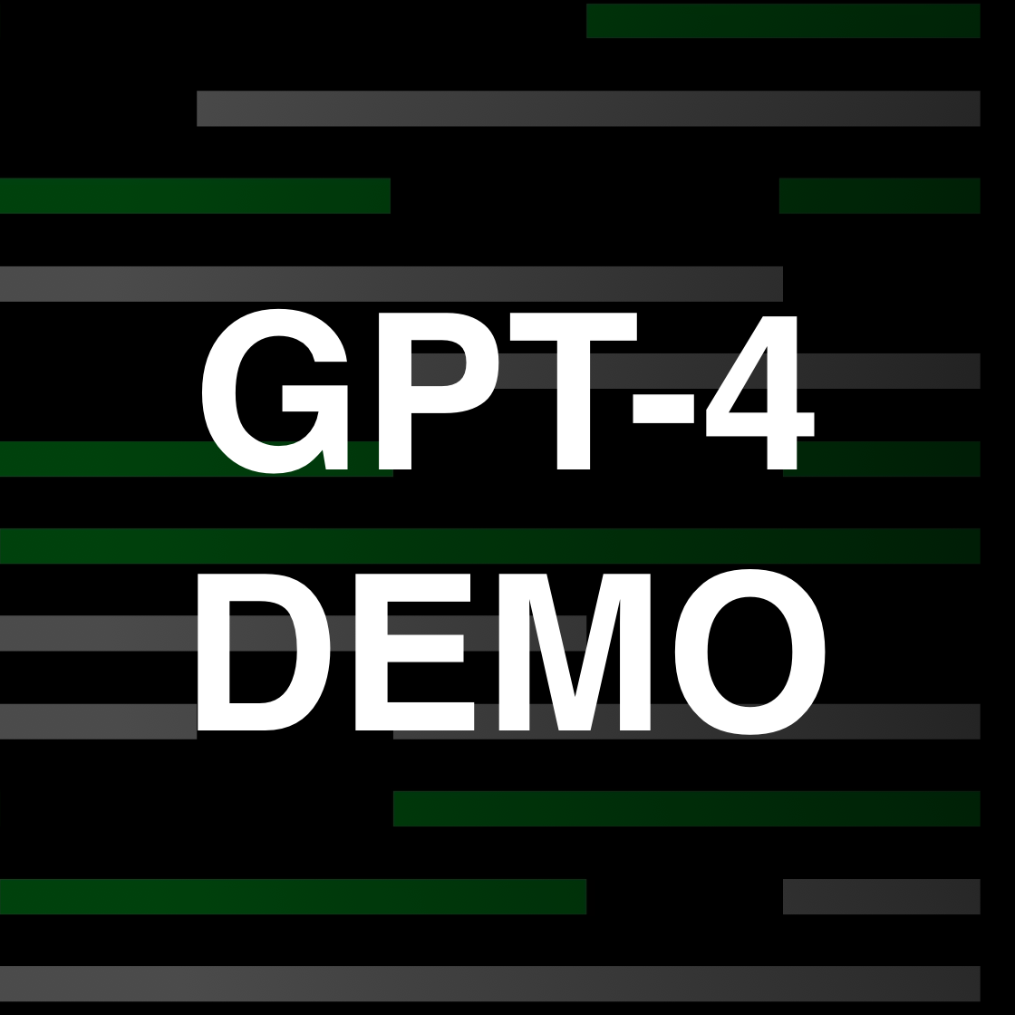 GPT-4 डेमो उत्पाद इंटरफेस
