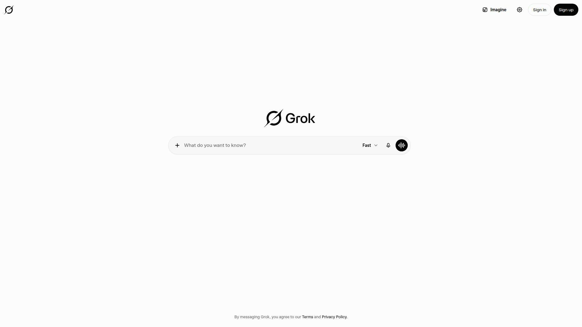 Grok 产品界面