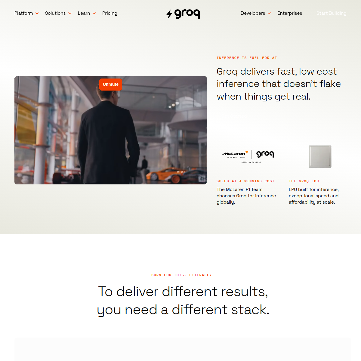 Groq 产品界面
