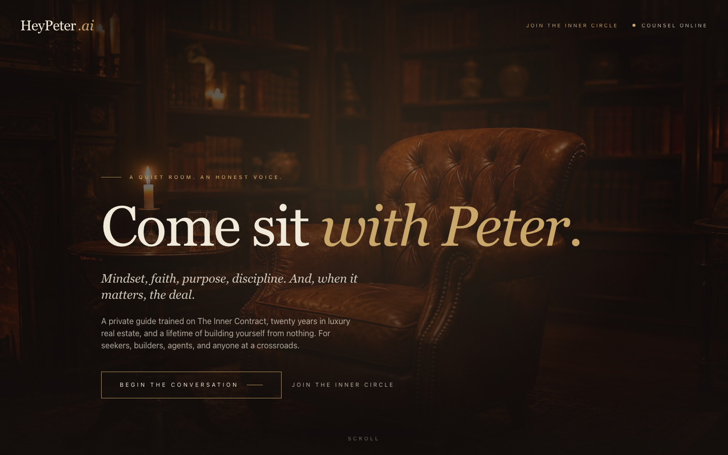 HeyPeter AI 产品界面
