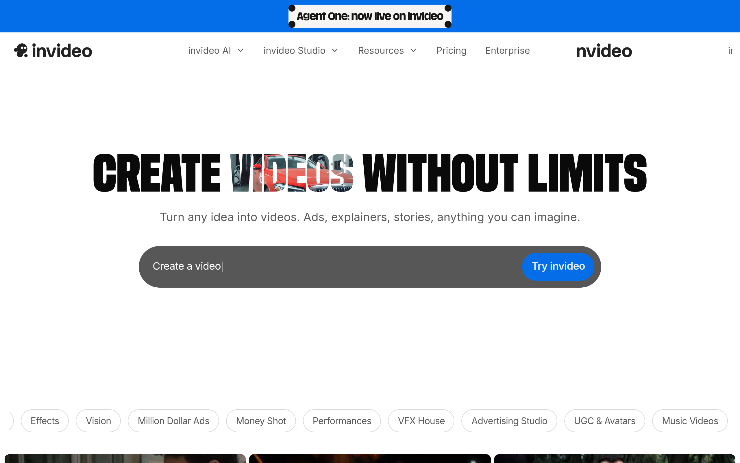 InVideo AI 产品界面