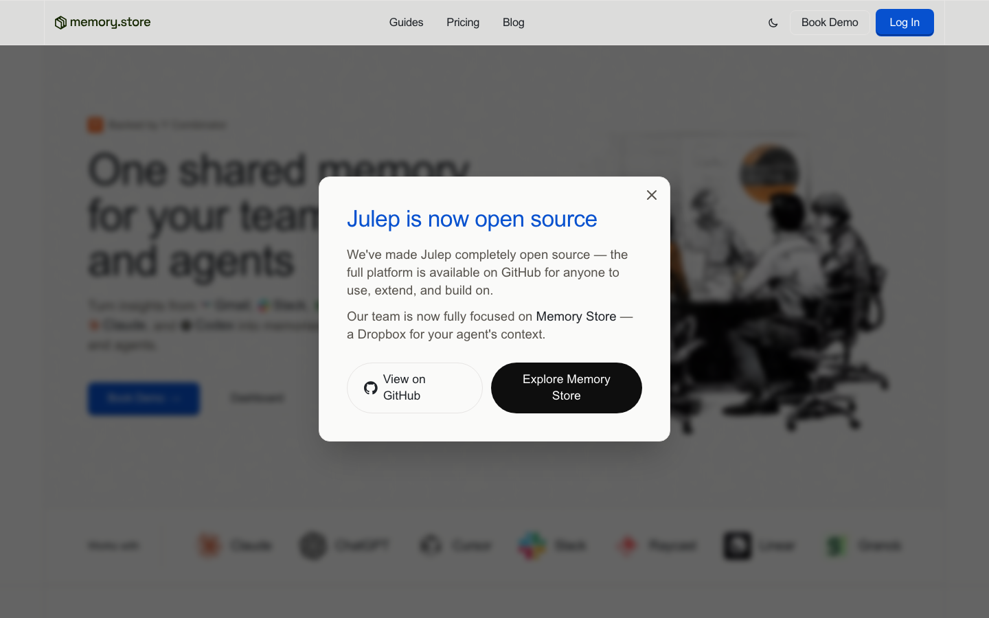 Julep AI Product Interface