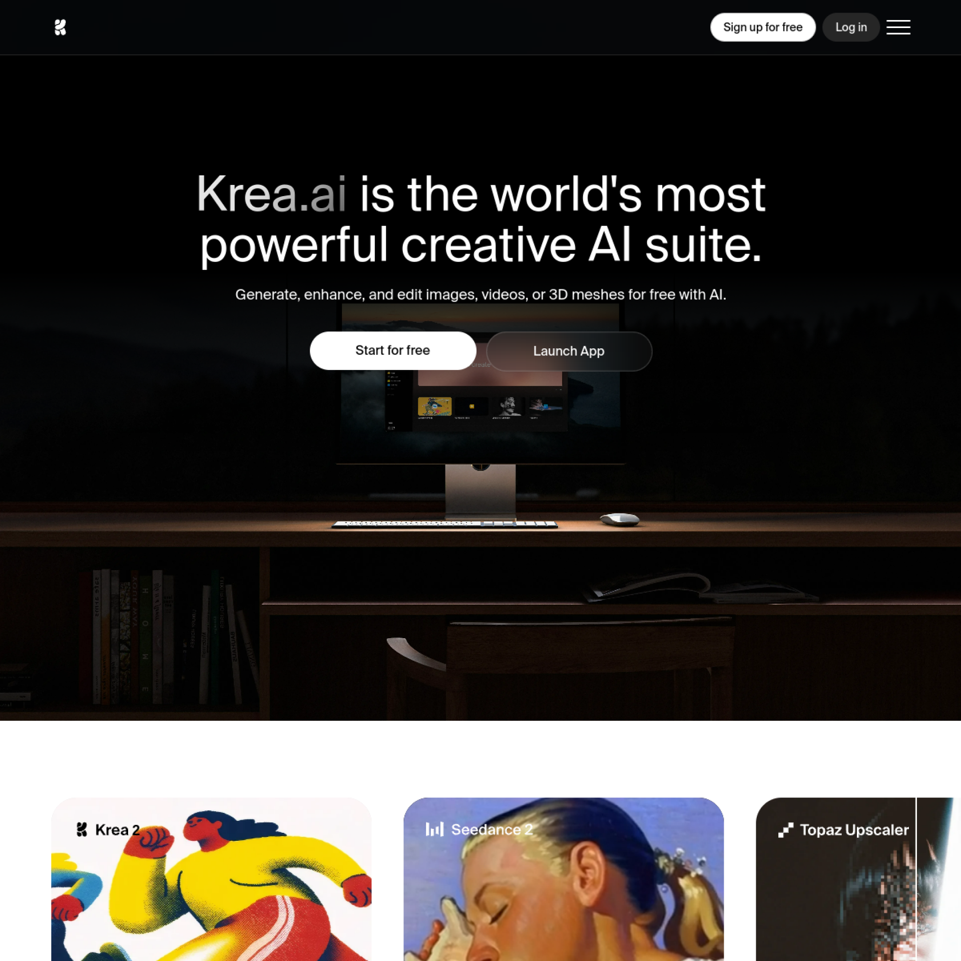 Krea 产品界面