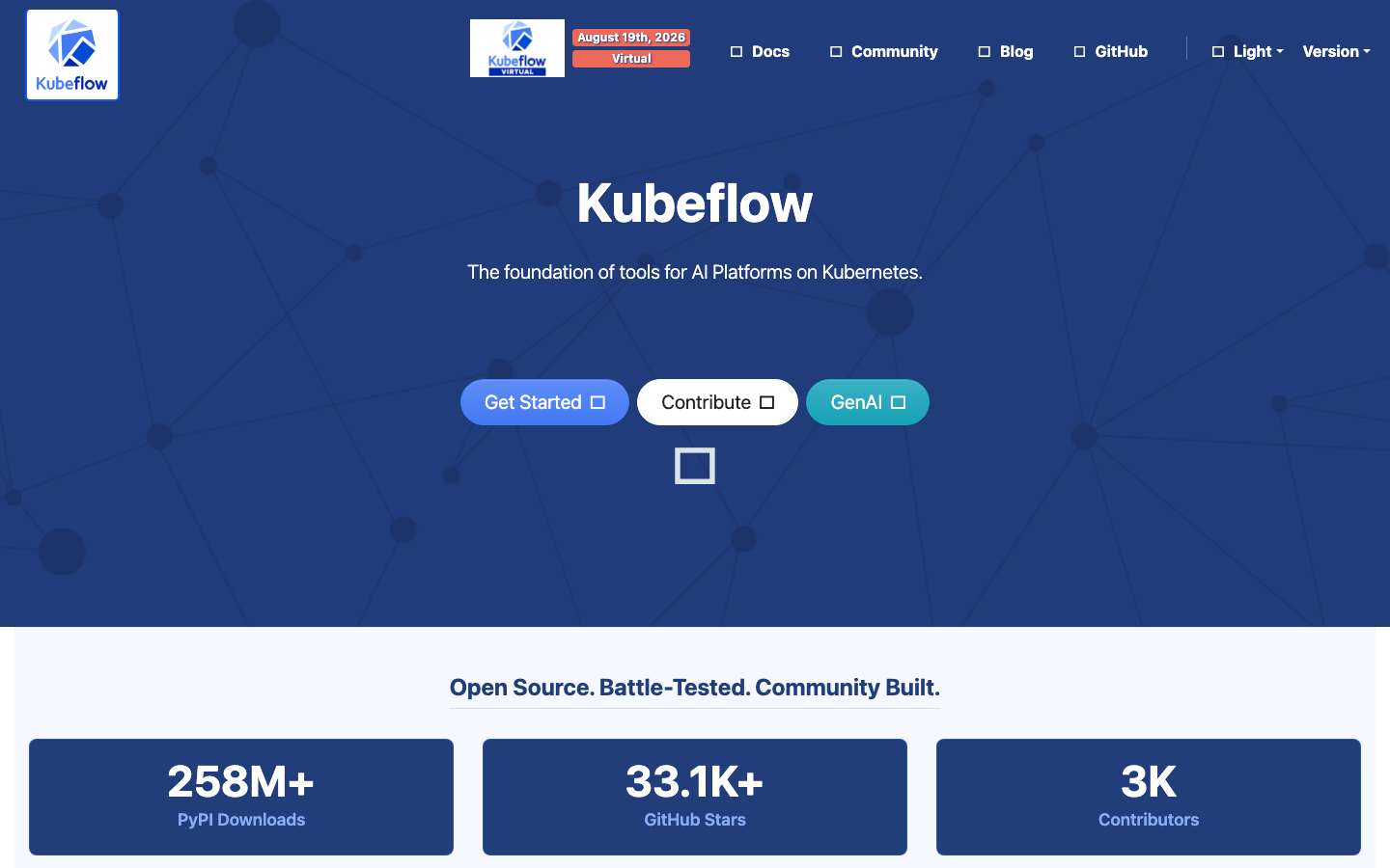 Kubeflow 产品界面