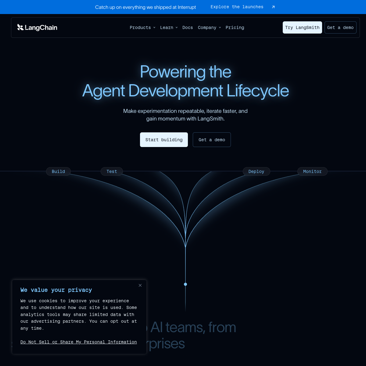LangChain 产品界面